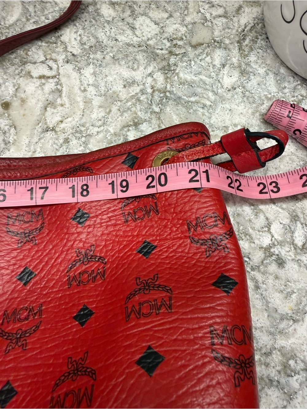 MCM Visetos Liz Reversible Shopper Tote - Picture 9 of 16